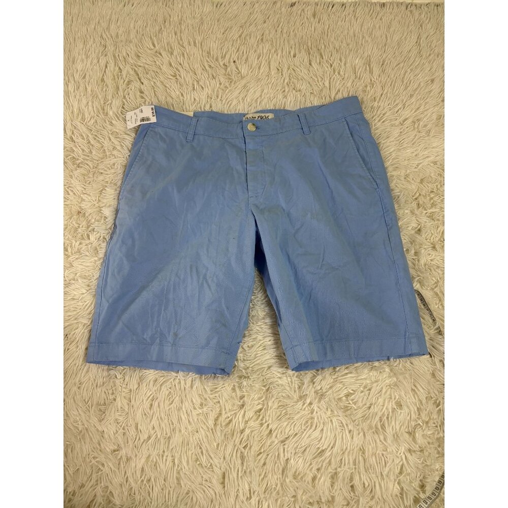 Jos A Bank 1905 Mens Blue Cotton Stretch Shorts 35R New With Tags